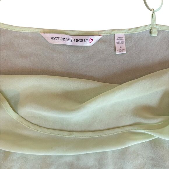 Victorias Secret Mint Green Sheer Slip Dress Lingerie Womens Size Medium - Picture 5 of 7